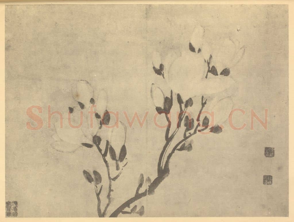 明 陈淳《木兰》国画作品