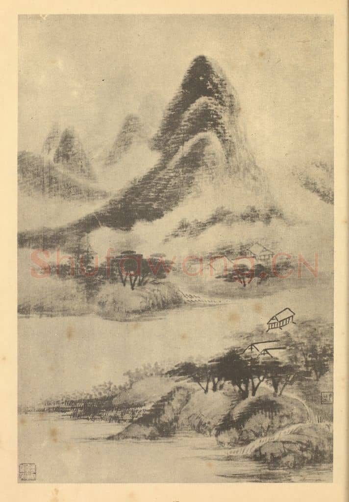 清 吴历《山水图（四）》国画作品