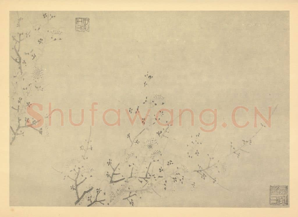 清 金俊明《梅花(十三)》国画作品