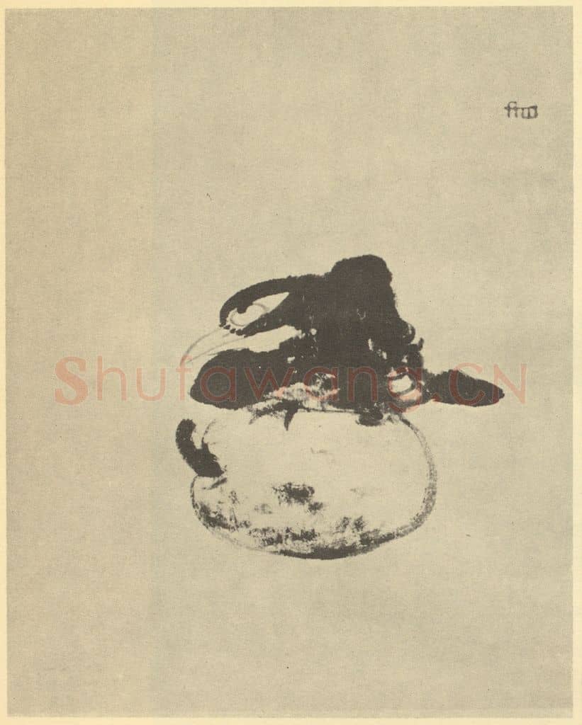 清 朱耷《画鸟》国画作品