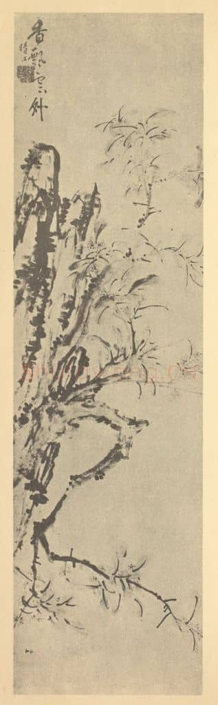清 李方膺《桂花图》国画作品