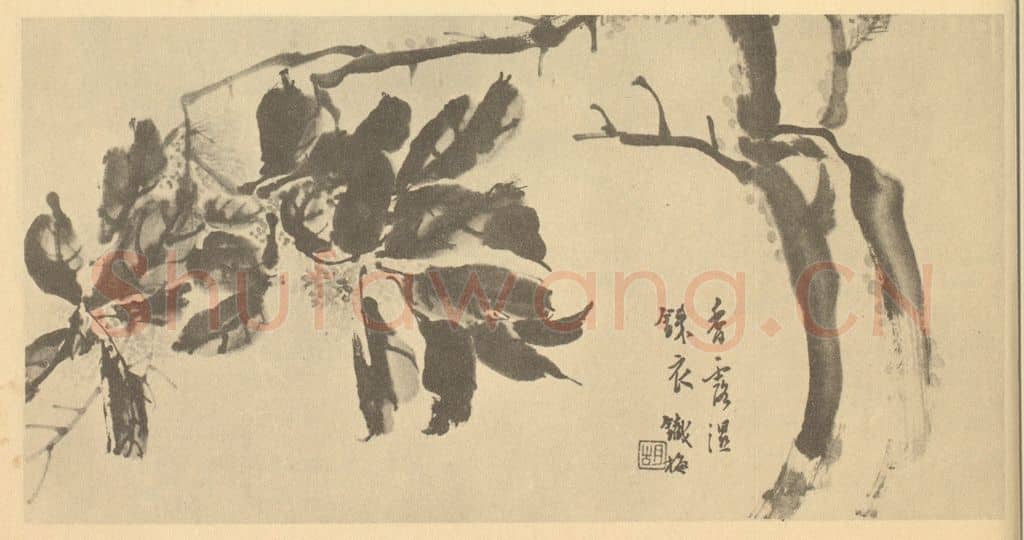 清 胡璋《桂花》国画作品