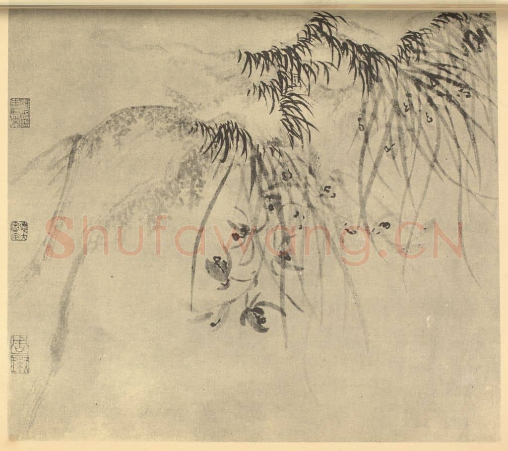 明 周天球《兰》国画作品