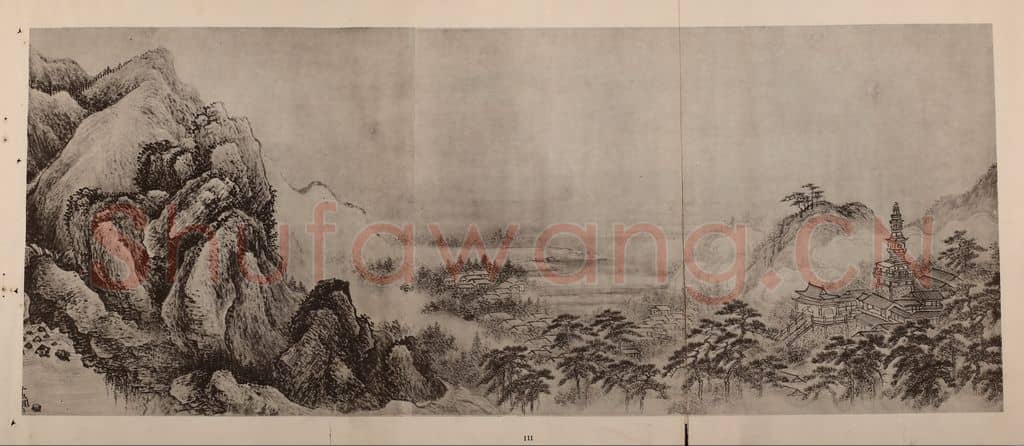 清 王翚《江山纵览图卷(七)》国画作品