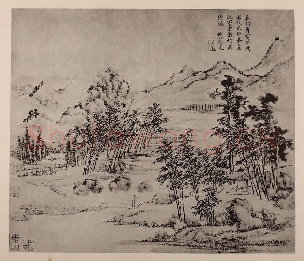 清 王翚《山水册(四)》国画作品