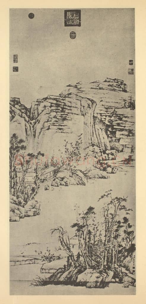 清 永瑢《山水轴（六）》国画作品