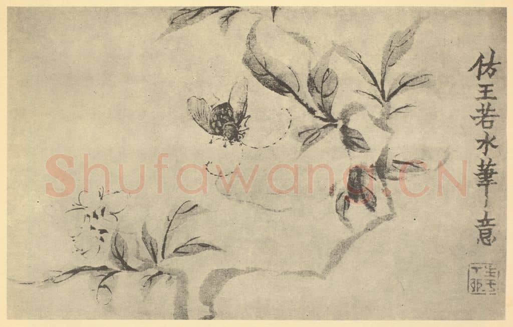 清 金农《天牛图》国画作品