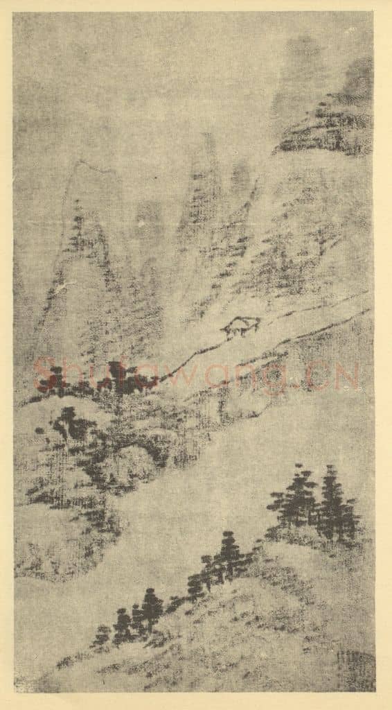 清 戴本孝《山水图（九）》国画作品