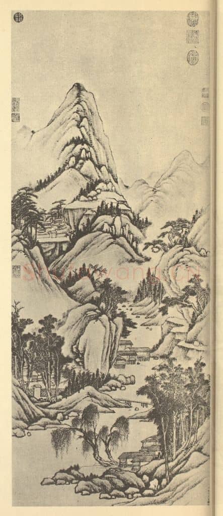 清 永瑢《山水轴（三）》国画作品