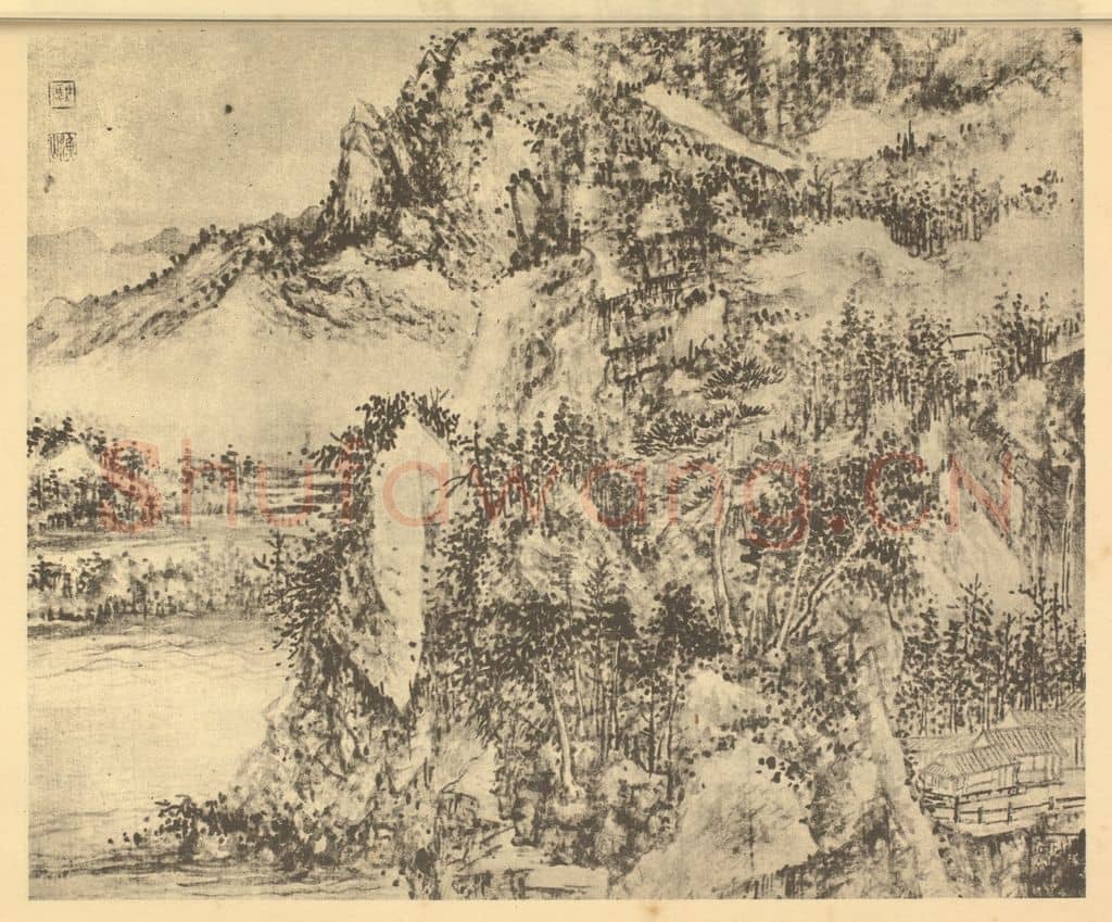 清 吴历《山水图（十三）》国画作品