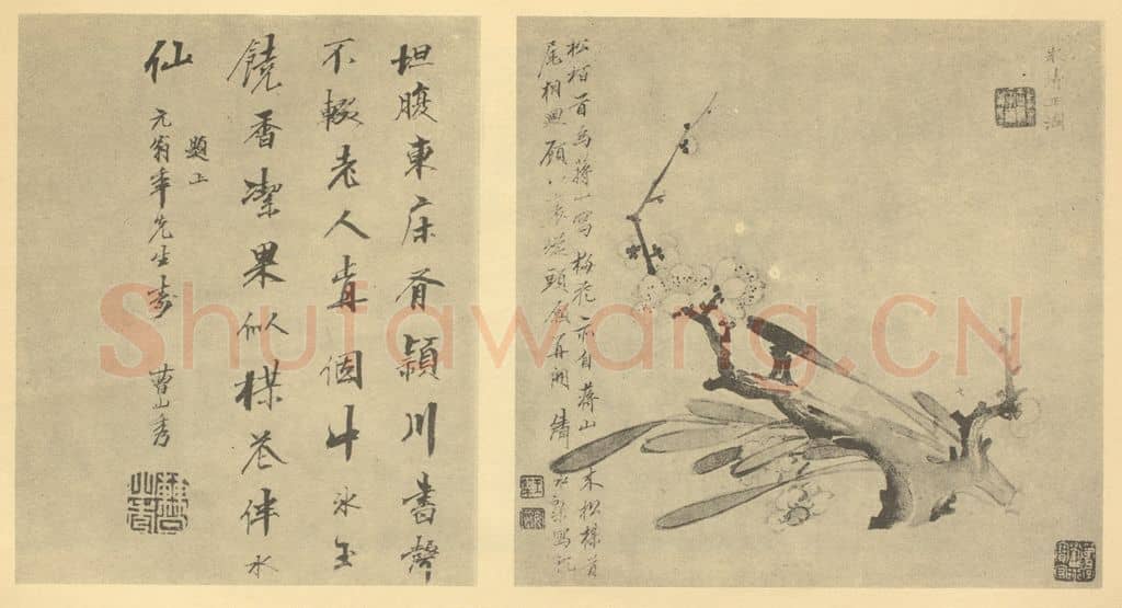 清 王槪《水仙》国画作品