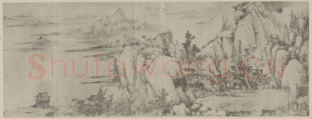 清 吴历《上洋留别图卷（一）》国画作品