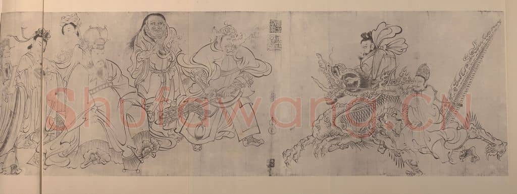 唐 吴道玄《送子天王图(一)》国画作品