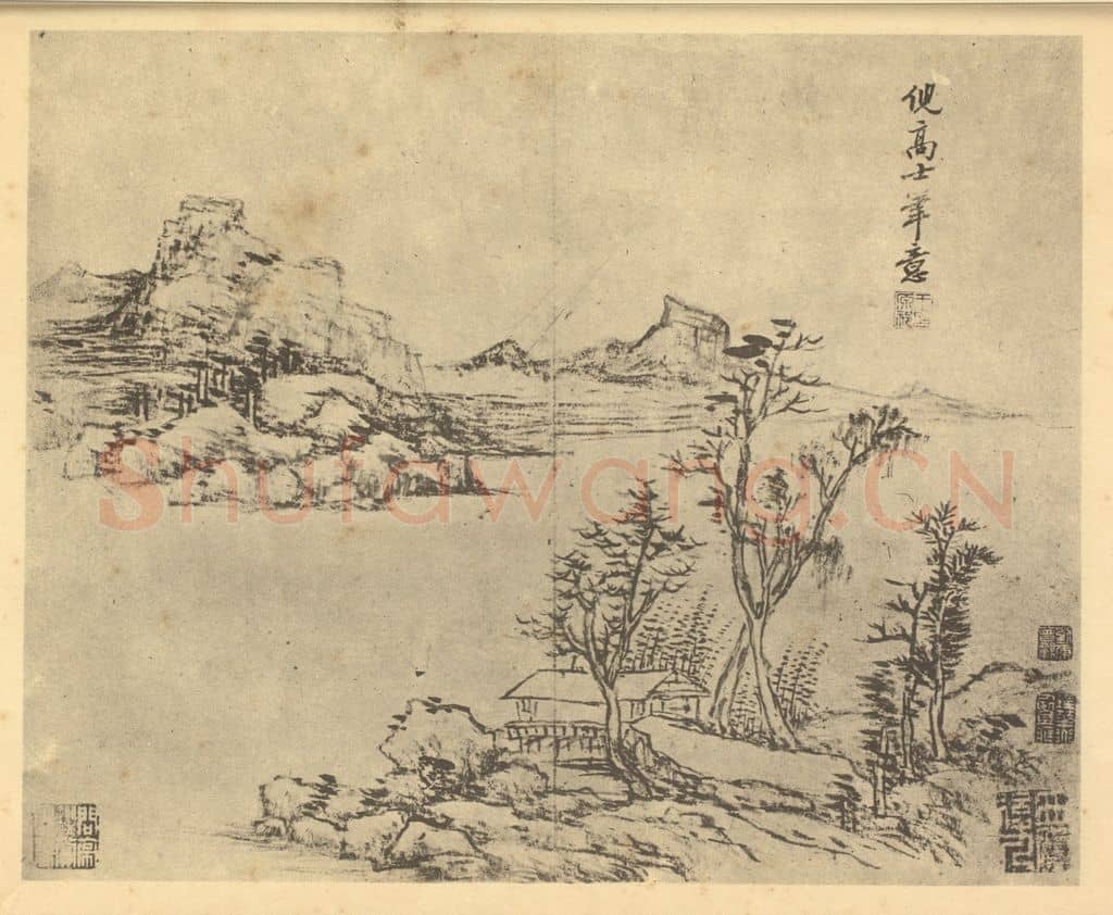 清 王原祁《山水图(七)》国画作品