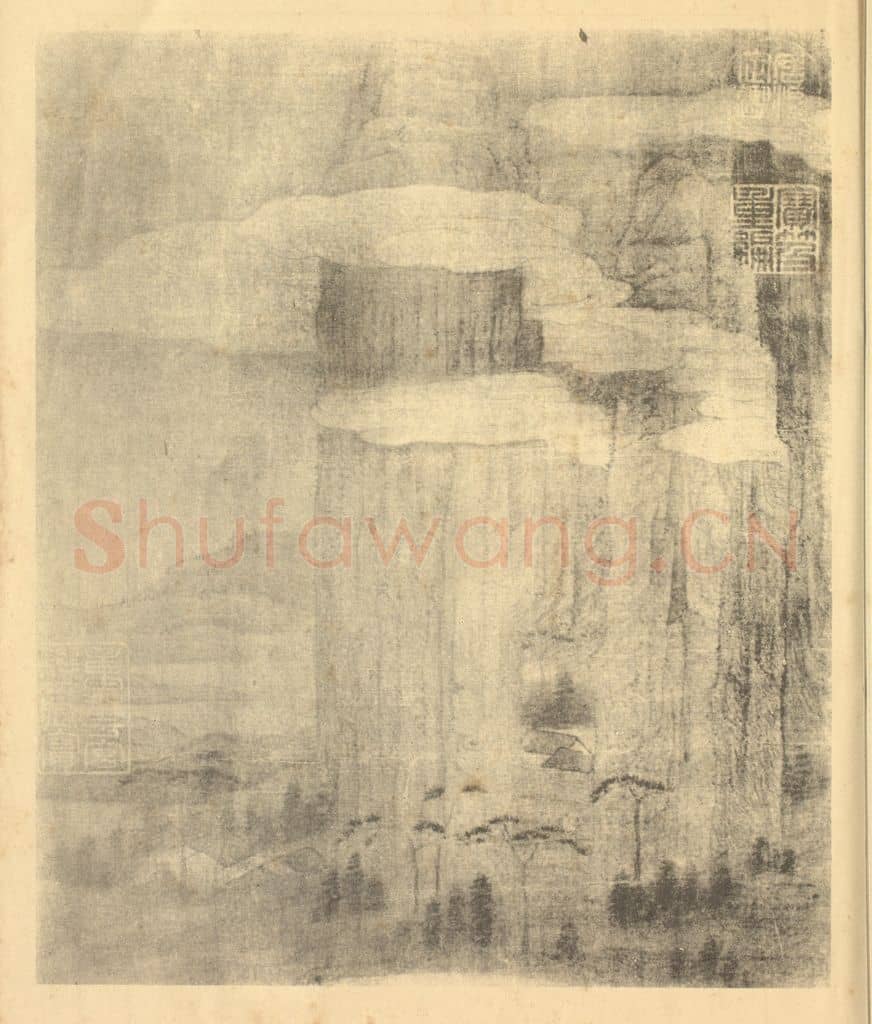 五代 关同（关仝）《山水图》国画作品