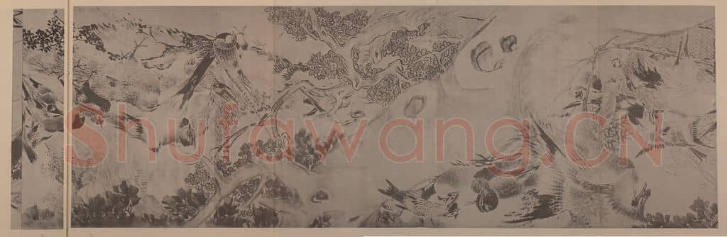 清 沙馥《百鸟图卷(二)》国画作品