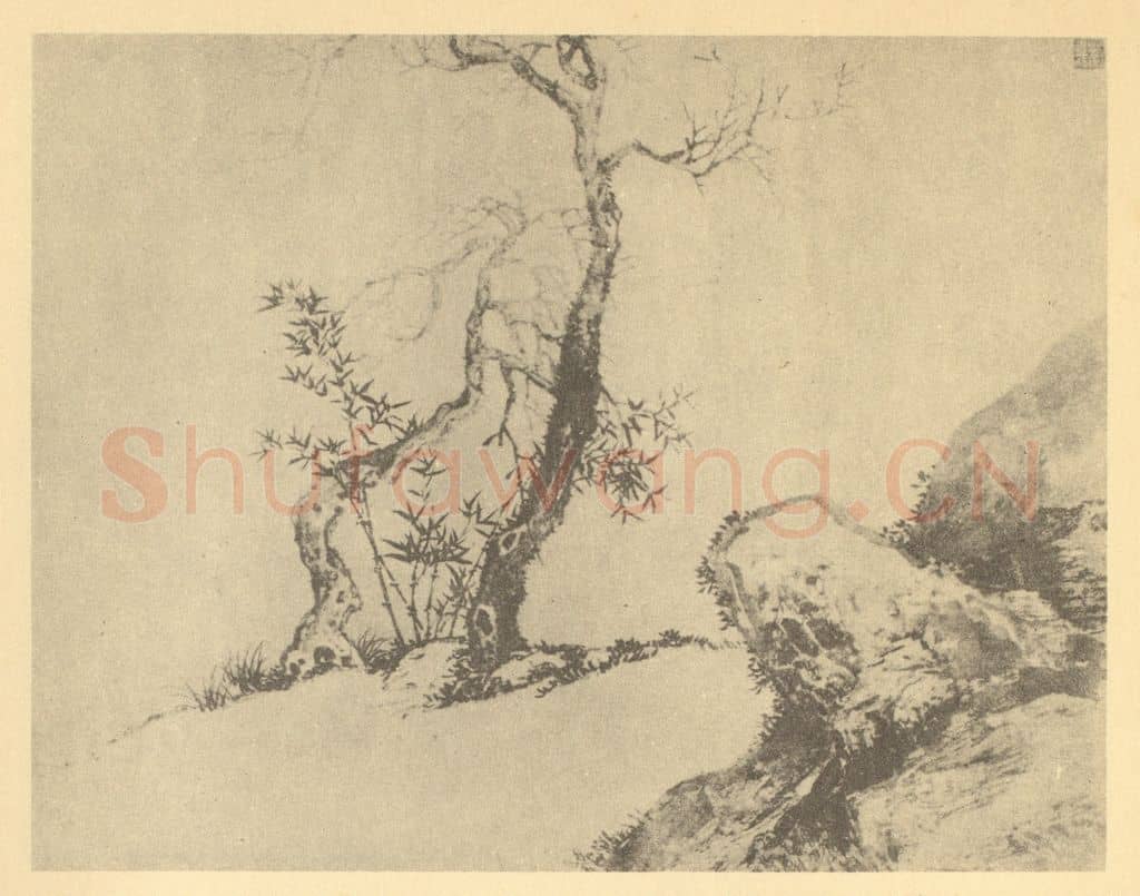 清 蔡嘉《山水图（三）》国画作品