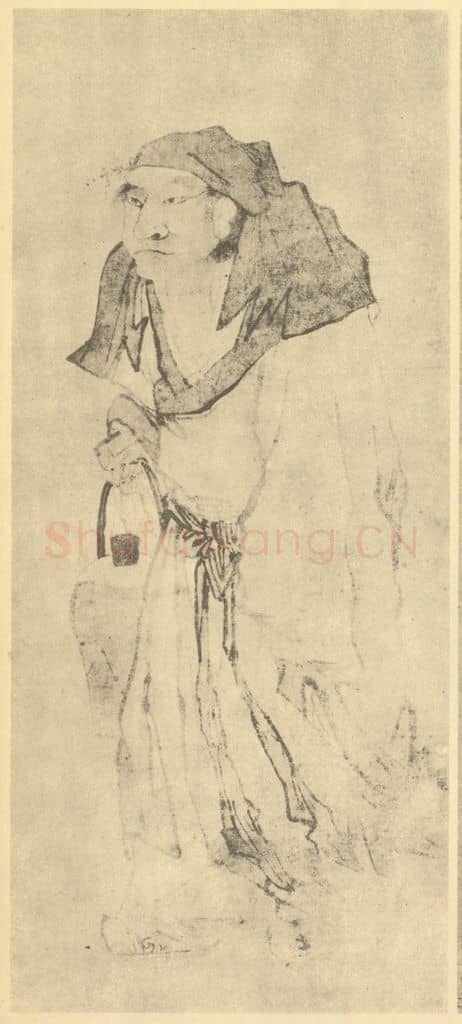 宋 宋人《画仙人》国画作品