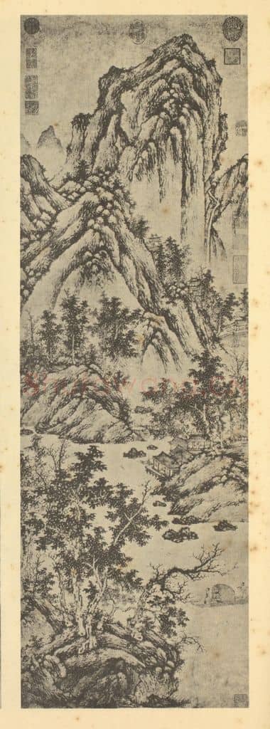 元 盛懋《山水轴（二）》国画作品