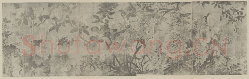 宋 徐熙《百花图卷(一)》国画作品