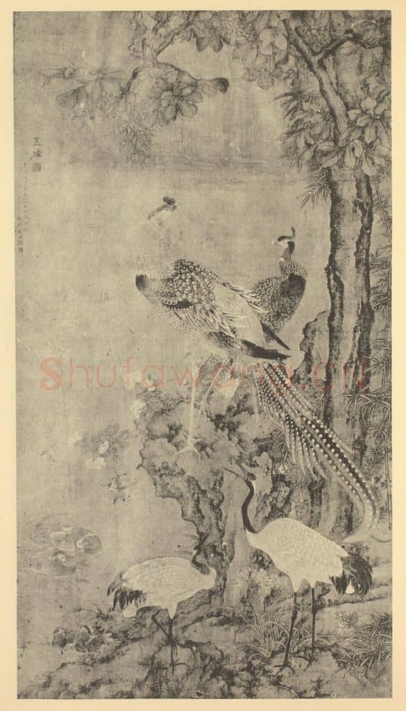 清 沈铨《五伦图》国画作品