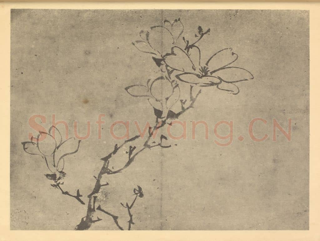 明 陈淳《木兰》国画作品