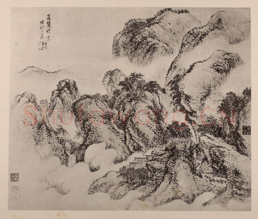 清 王翚《山水册(一)》国画作品