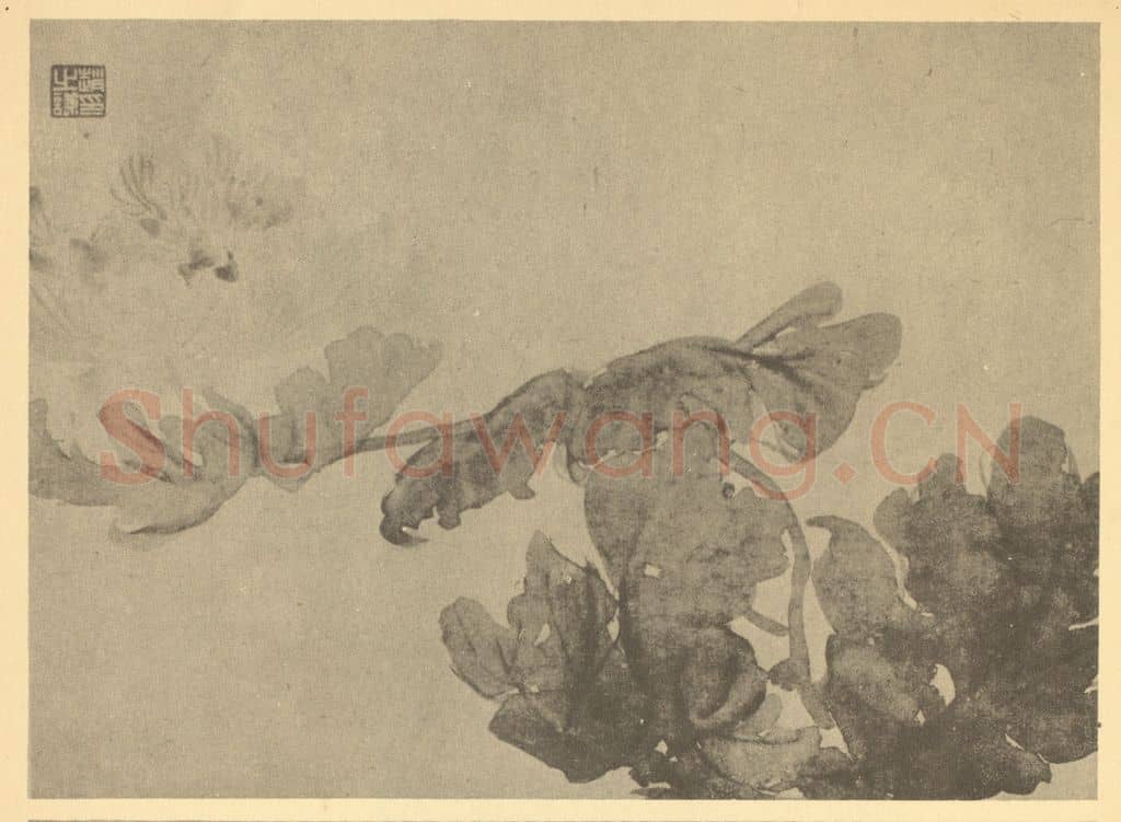 清 赵之谦《菊》国画作品