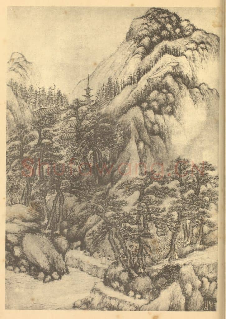 清 周笠《山水图（十）》国画作品