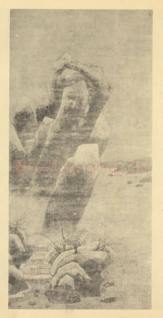唐 杨升《山水轴》国画作品