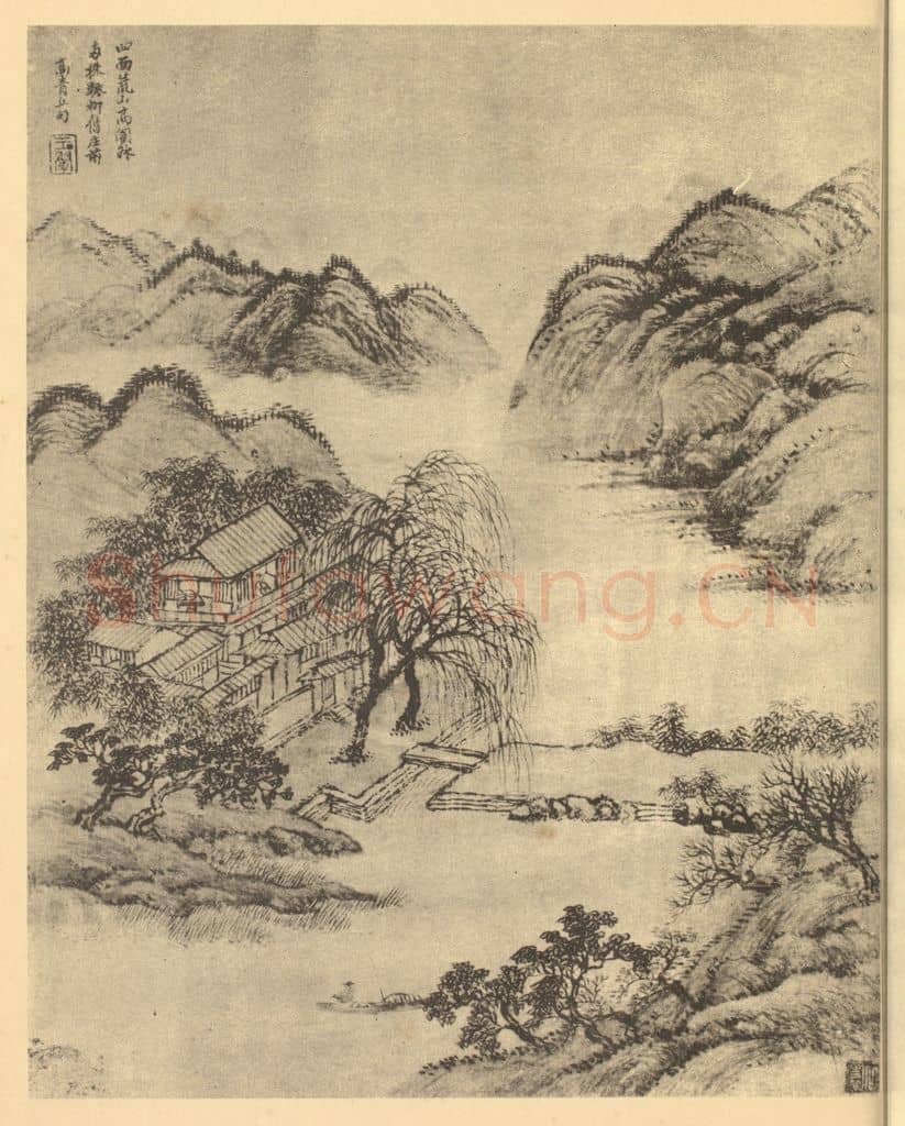 清 王翚《山水图(二十一)》国画作品