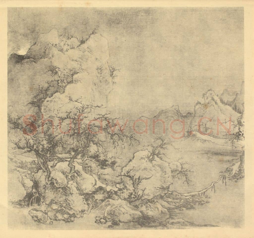 五代 李成《山水图(一)》国画作品