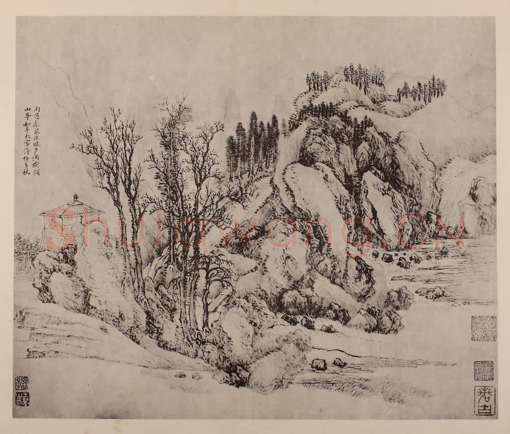 清 王翚《山水册(三)》国画作品