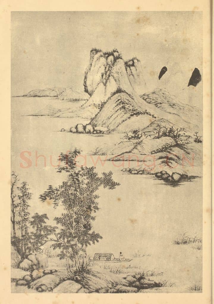 清 吴历《山水图(七)》国画作品