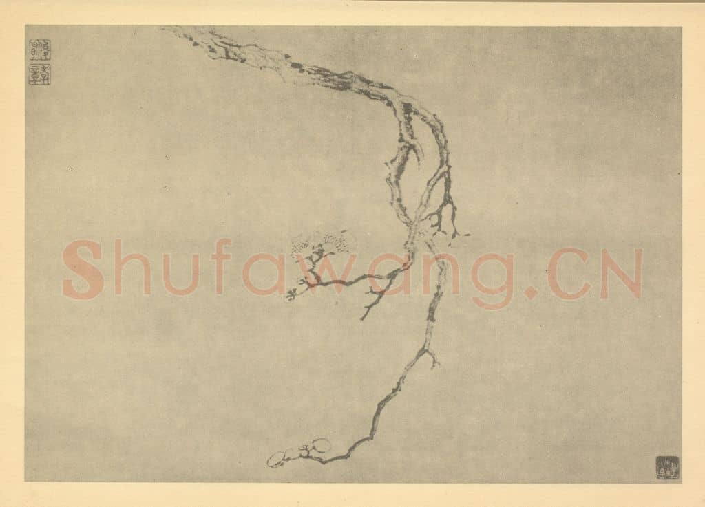 清 金俊明《梅花(十)》国画作品
