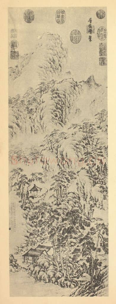 清 董邦达《山水轴（二）》国画作品