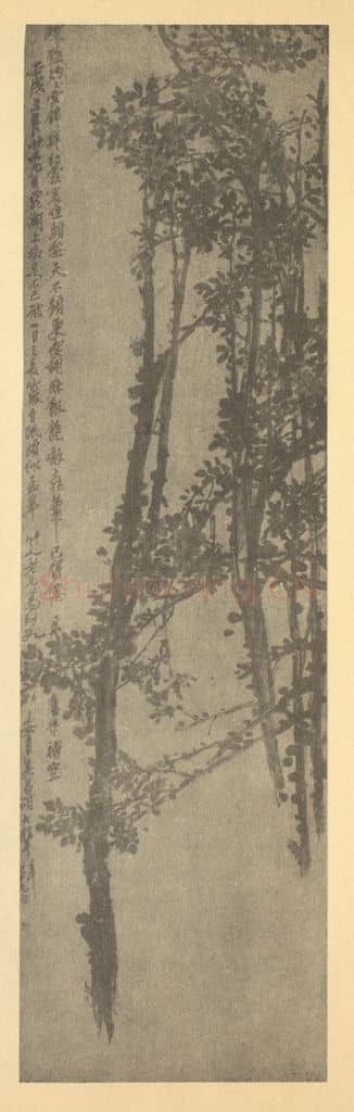 清 吴昌硕《桃花》国画作品