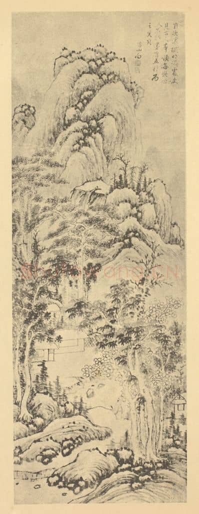 明 恽向《山水轴（三）》国画作品