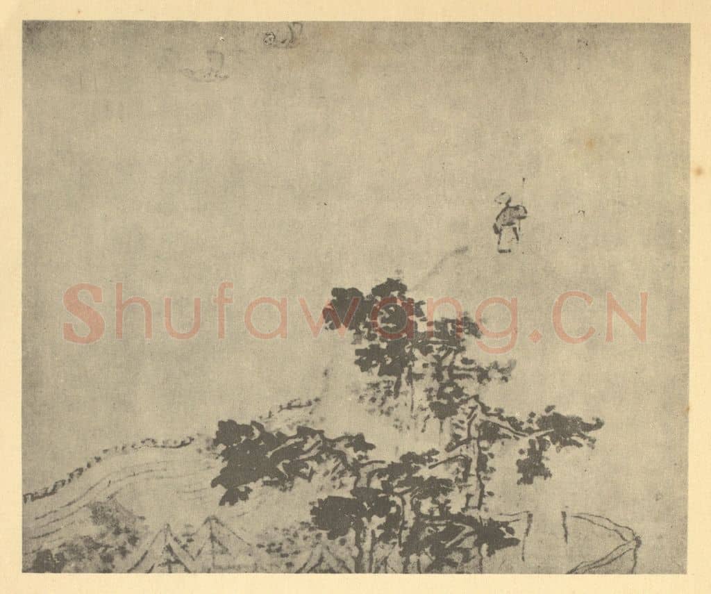 明 胡玉昆《山水图(十三)》国画作品