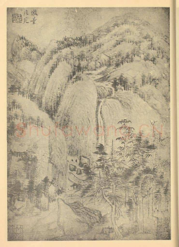 清 王时敏《山水图(十一)》国画作品