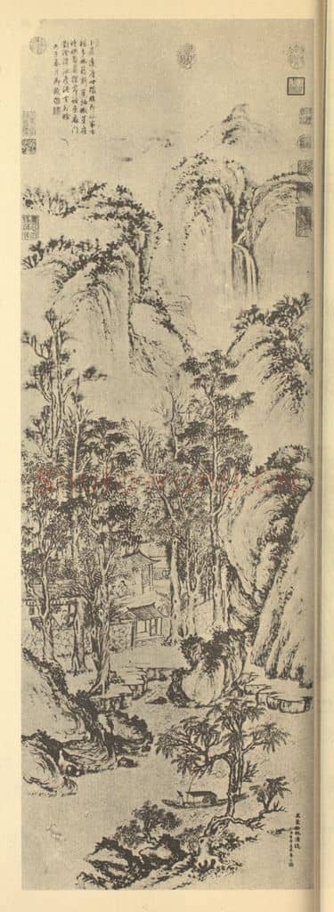 清 董邦达《山水轴(三)》国画作品