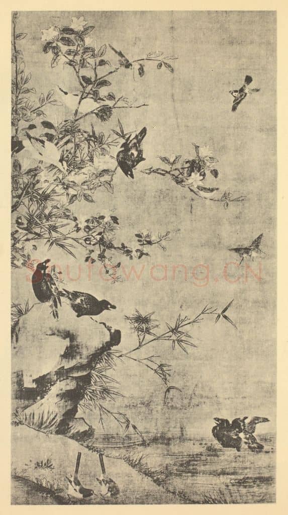 宋·辽 宋人《花鸟图》国画作品