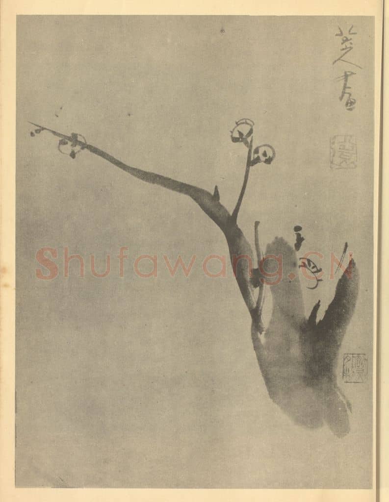 清 朱耷《梅花(一)》国画作品