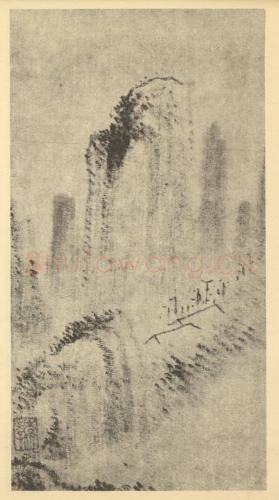 清 戴本孝《山水图(十)》国画作品