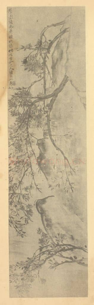 清 吴昌硕《桃花图》国画作品