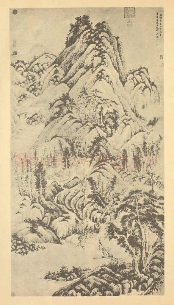 清 吴历《山水轴(六)》国画作品