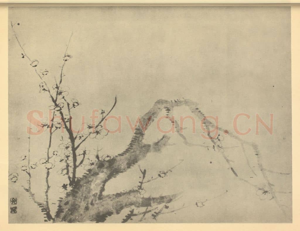 清 王德普《梅花(七)》国画作品