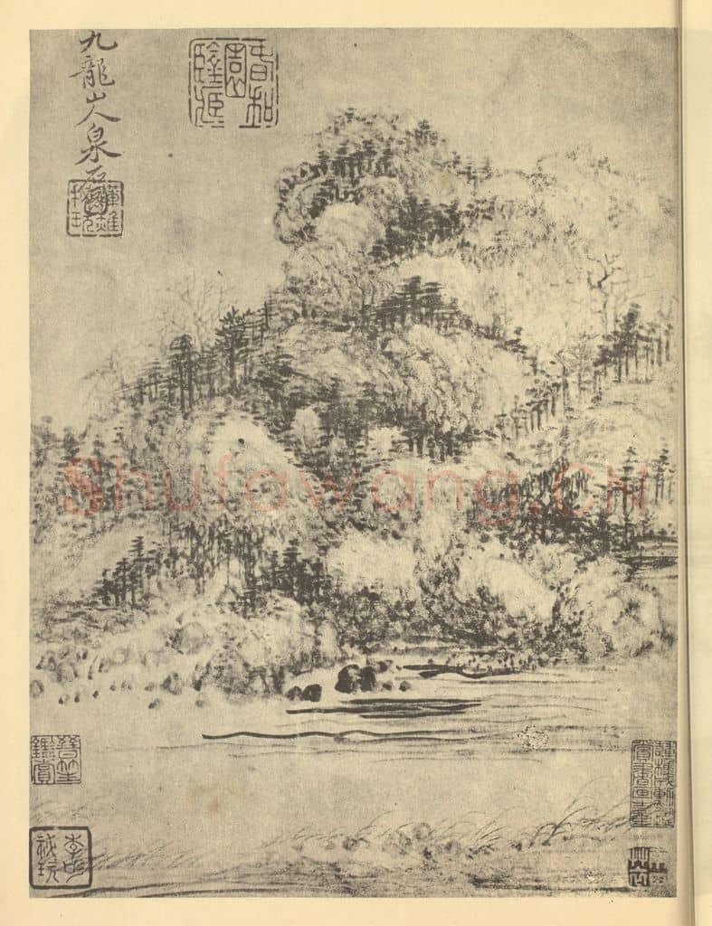 清 恽寿平《山水图》国画作品