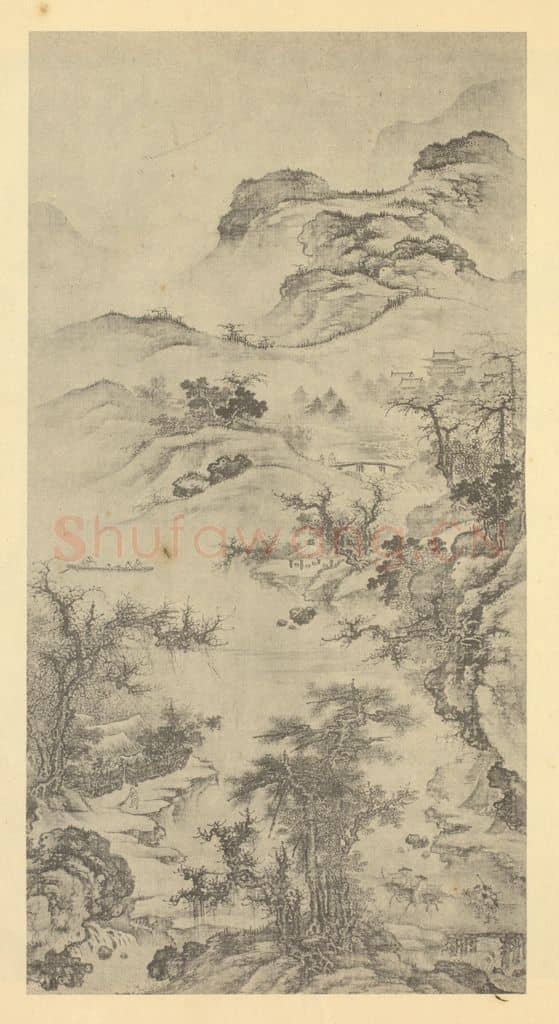 宋 郭熙《山水轴(二)》国画作品