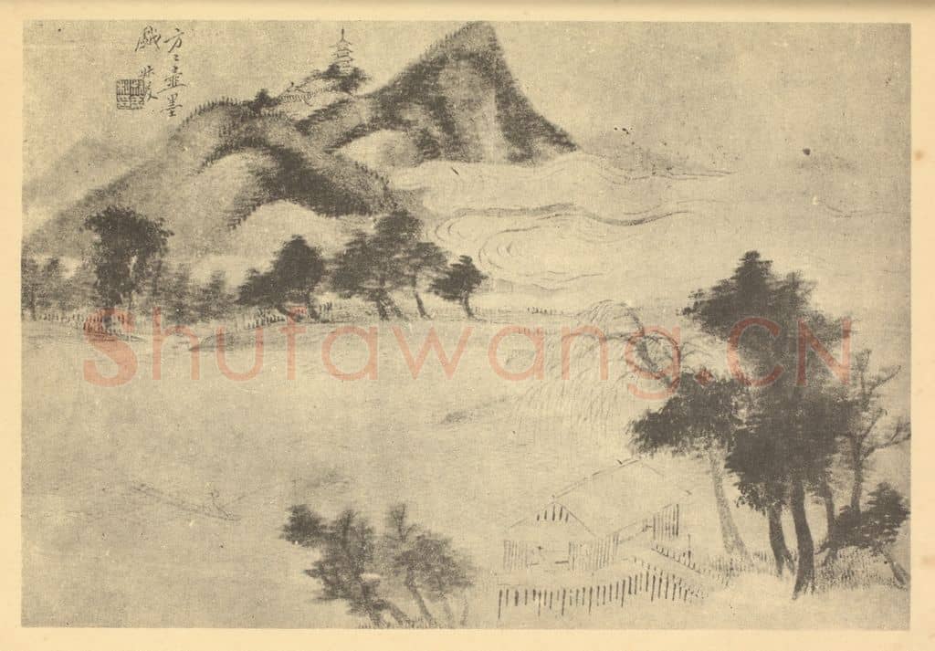 清 钱杜《山水图(四)》国画作品